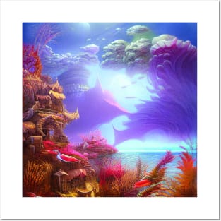 Fantasy Imaginary Seascape, Amazing Nature Posters and Art